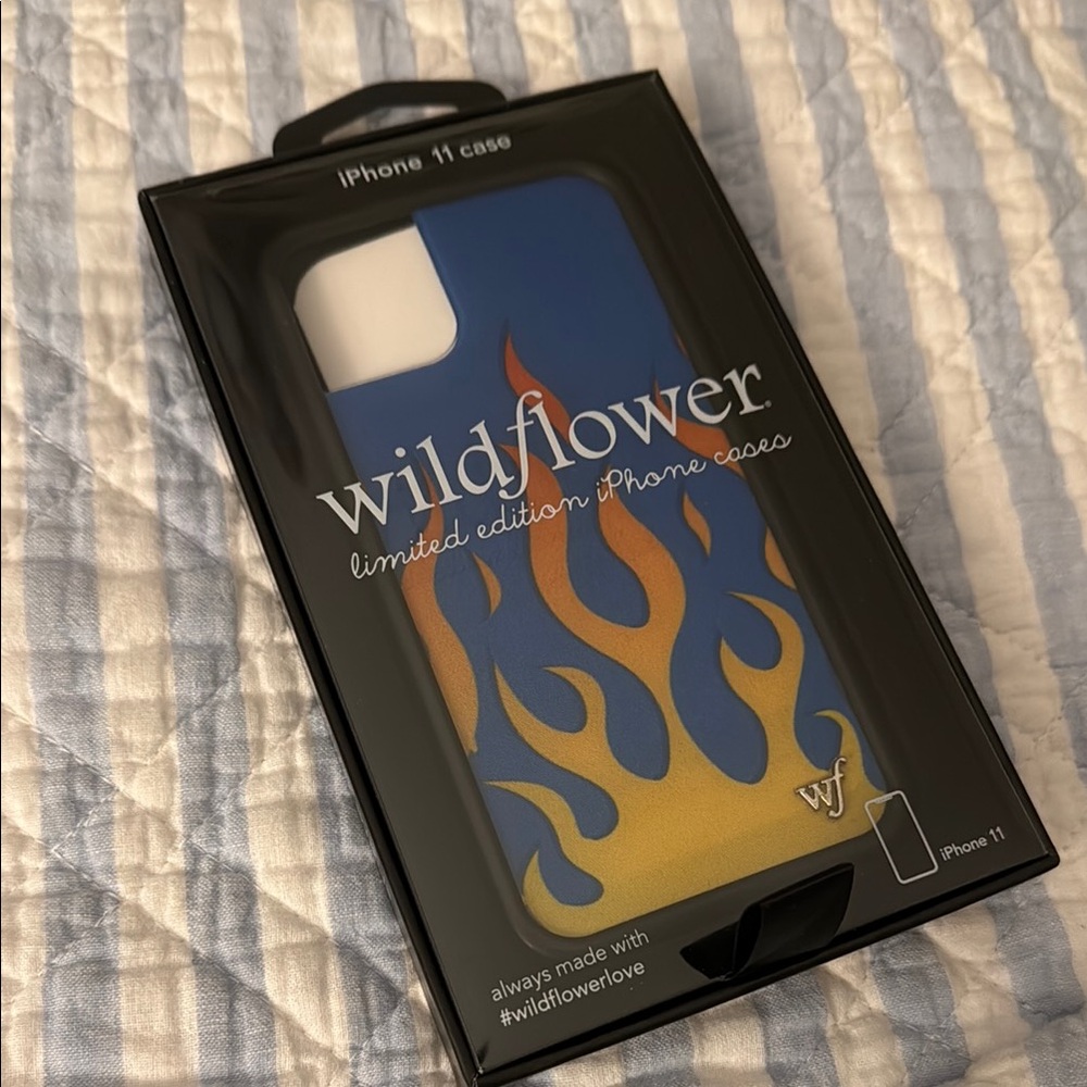 Wildflower: Blue and Yellow Flame iPhone 11 Case